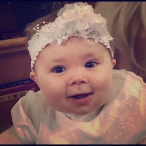 Christening/Baptism headband.